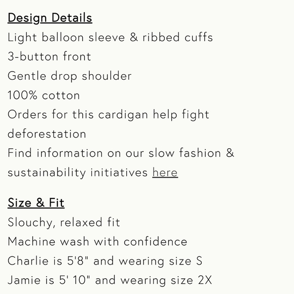 🆕 Tradlands Shelter Cotton Cardigan BIRCH cream small - Picture 2 of 6